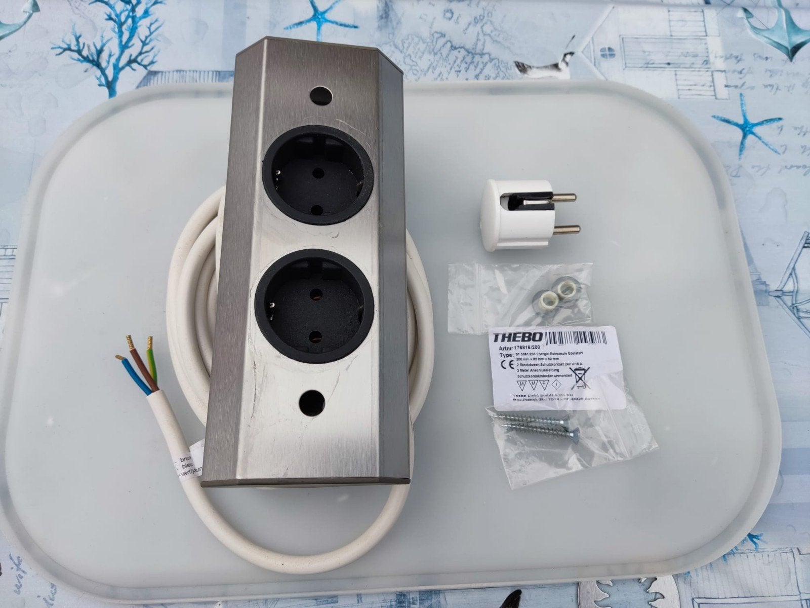 Thebo RVS Opbouw Stopcontact - Nieuw, Ophalen of Verzenden, Nieuw, Overige merken, Stopcontact