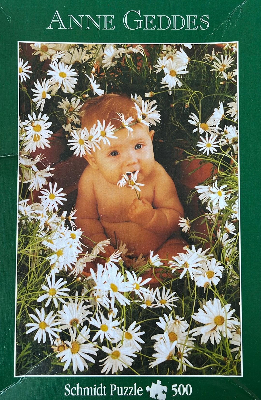 Legpuzzel 500 stukjes Anne Geddes bloemen baby, Ophalen of Verzenden, 500 t/m 1500 stukjes, Zo goed als nieuw