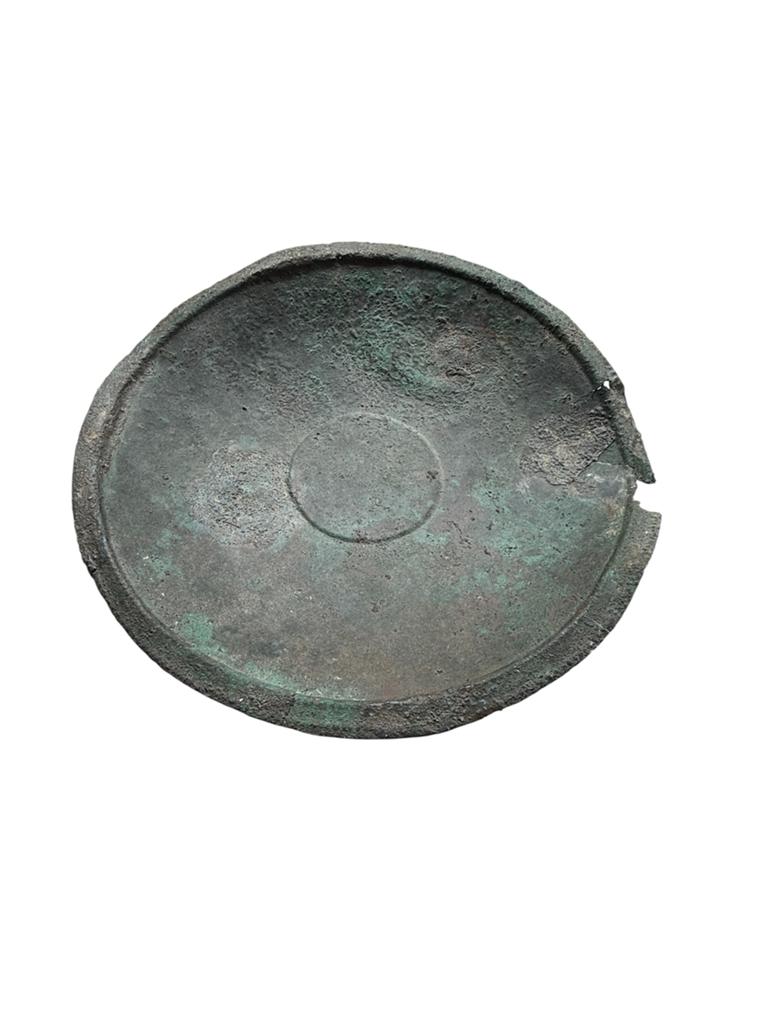 Groot Romeins bronzen bord uit Krefeld, gerestaureerd, Antiek en Kunst, Antiek | Koper en Brons, Ophalen of Verzenden