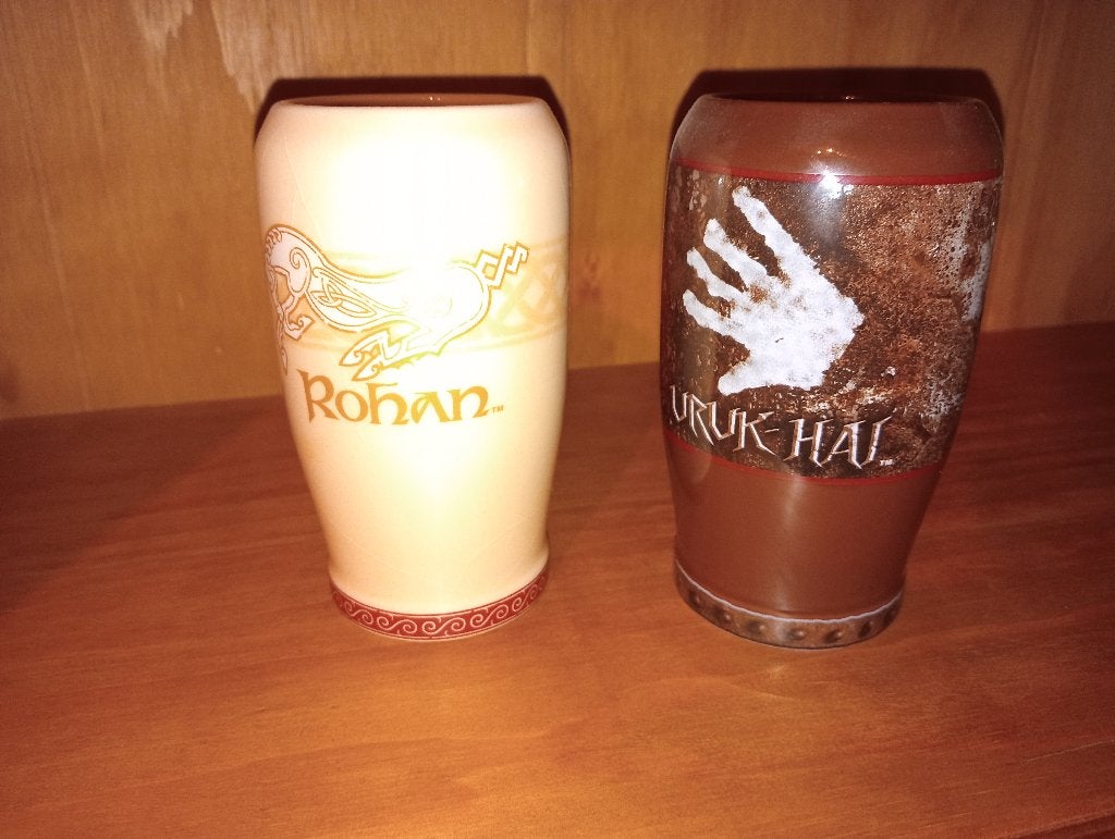 Lord of the Rings Rohan & Uruk-hai vazen, Ophalen of Verzenden, Zo goed als nieuw, Overige typen
