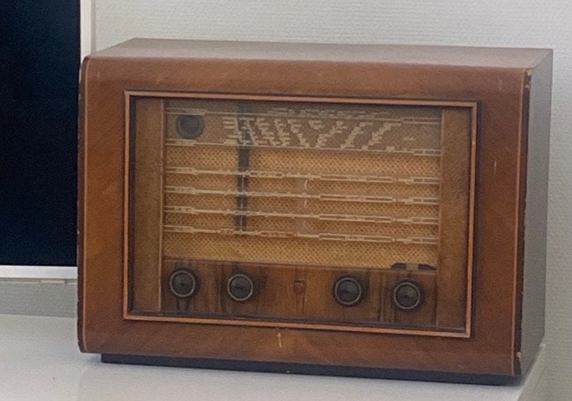 Oude Philips Radio - Retro met Bluetooth, Audio, Tv en Foto, Ophalen, Gebruikt, Radio