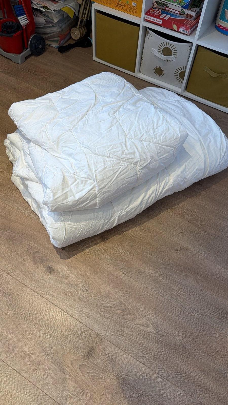 Vier seizoenen dekbed 200x240 als nieuw, Eenpersoons, Wit, Ophalen of Verzenden, Deken of Dekbed