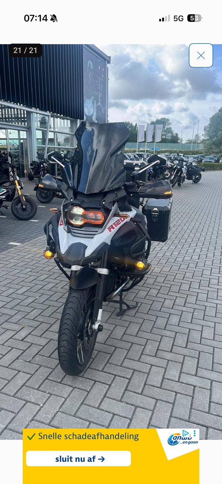 Bmw R 1200 GS Adventure 2015 Wit/Rood/Zwart, Particulier, Toermotor