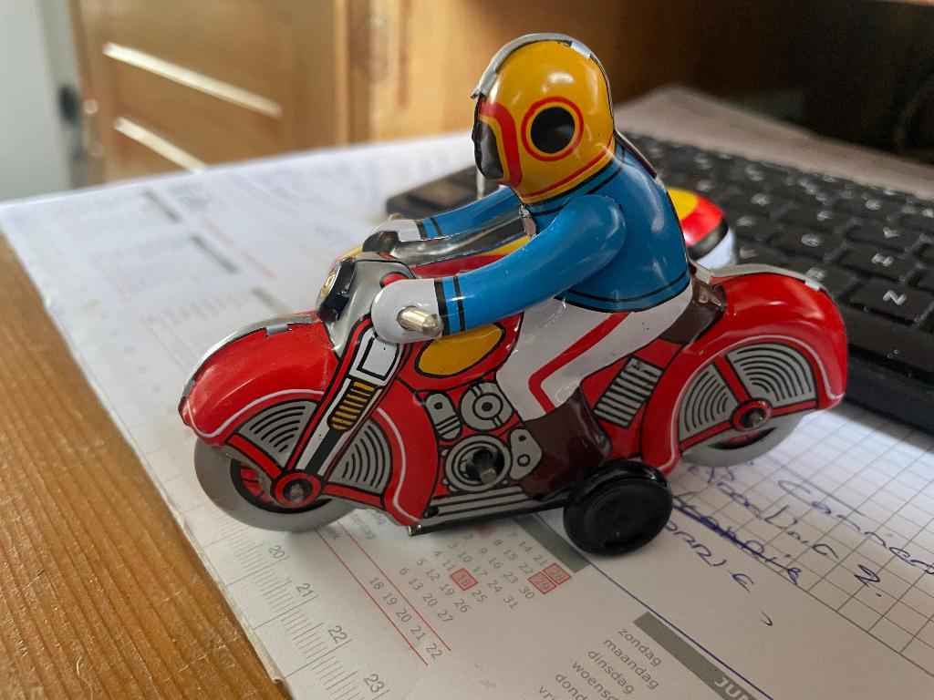 blikken motor met zijsan, Ophalen of Verzenden, Nieuw, Overige