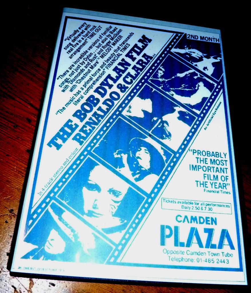 dvd Bob Dylan "Renaldo & Clara" 4 uur film versie - mooi -, Alle leeftijden, Ophalen of Verzenden, Zo goed als nieuw