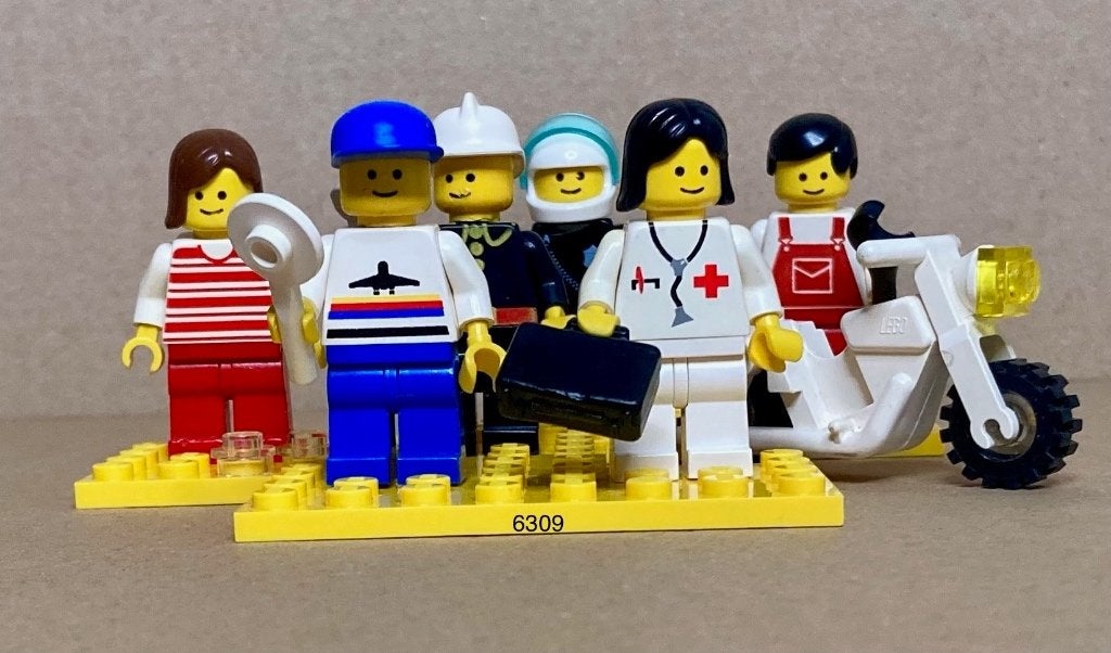 LEGO Vintage 6309 Town Mini Figures, Ophalen of Verzenden, Gebruikt