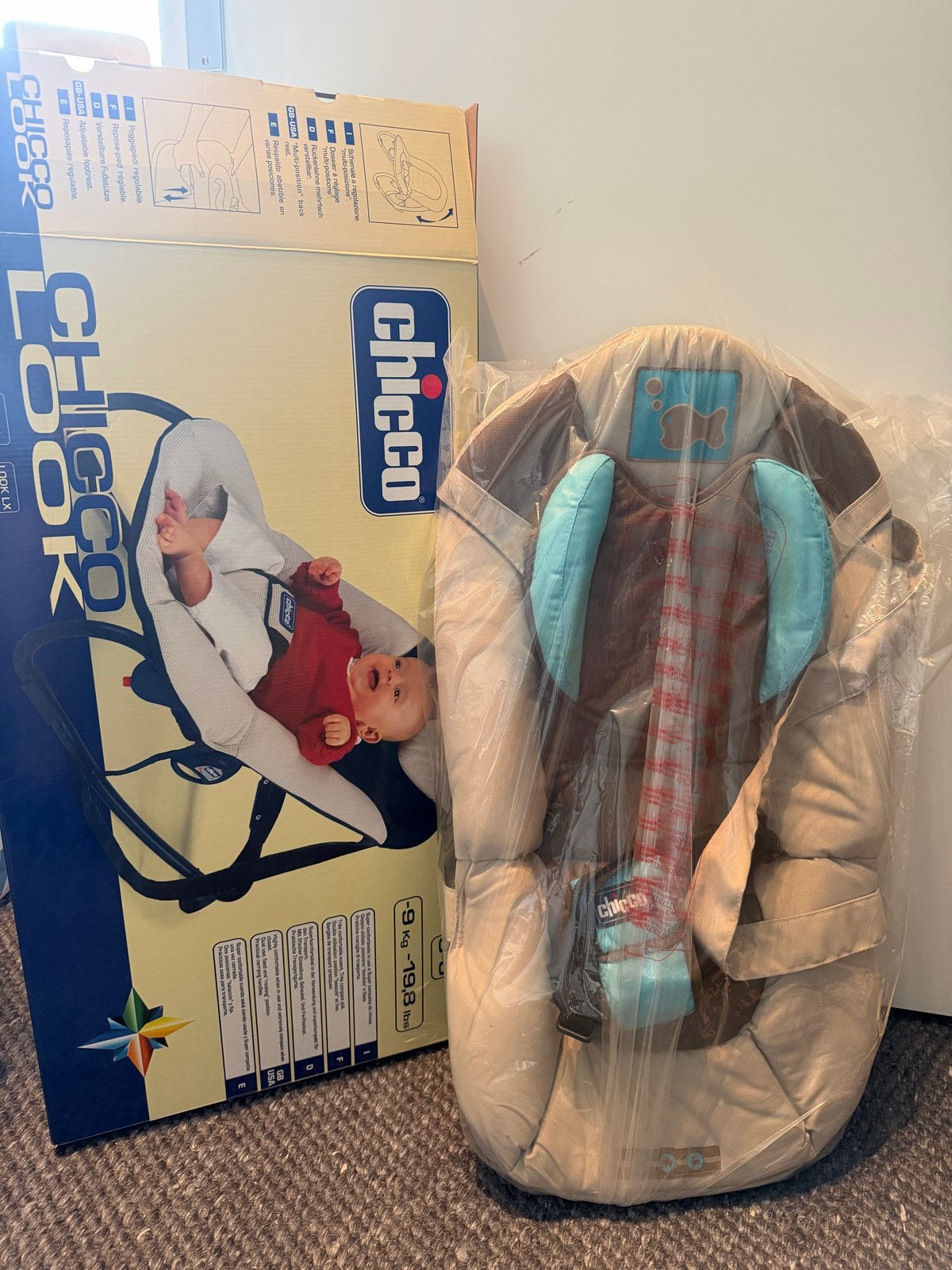 Chicco Wipstoel 0-6 maanden, grijs, Ophalen, Gebruikt, Wipstoel, Chicco
