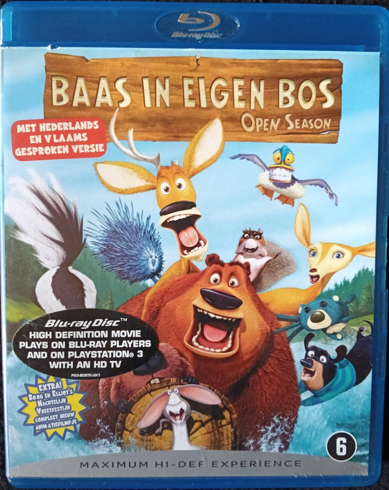 Baas In Eigen Bos bluray, Cd's en Dvd's, Blu-ray, Ophalen of Verzenden, Zo goed als nieuw, Tekenfilms en Animatie