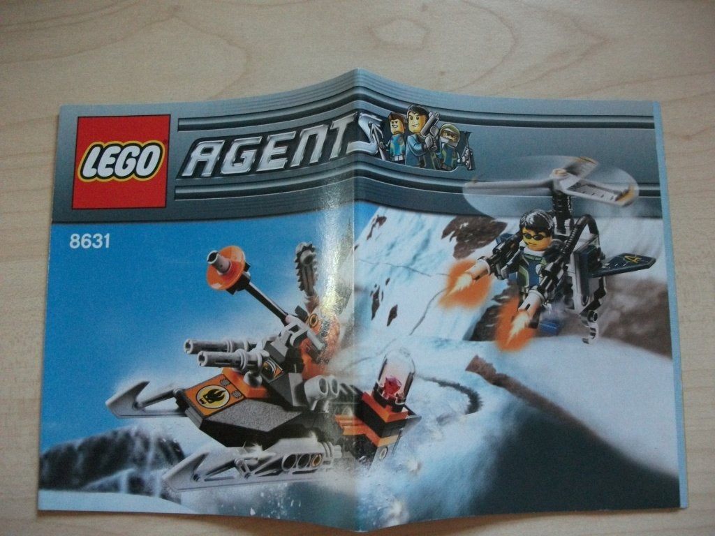 LEGO set 8631 BOUWTEKENING Agents Mission1: JetpackPursuit, Ophalen of Verzenden, Zo goed als nieuw