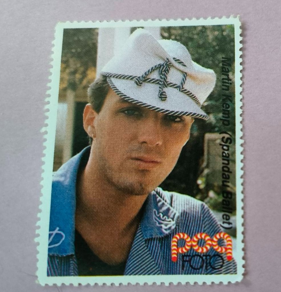 Popfoto zegel Spandau Ballet (Martin Kemp), Ophalen of Verzenden, Nieuw, Foto of Kaart