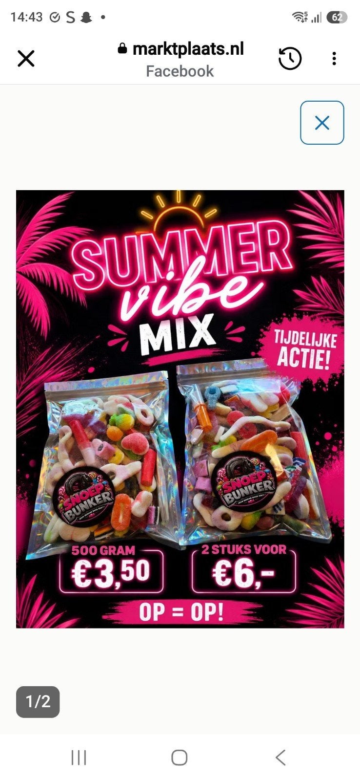 Mix snoep super actie, Diversen, Ophalen of Verzenden
