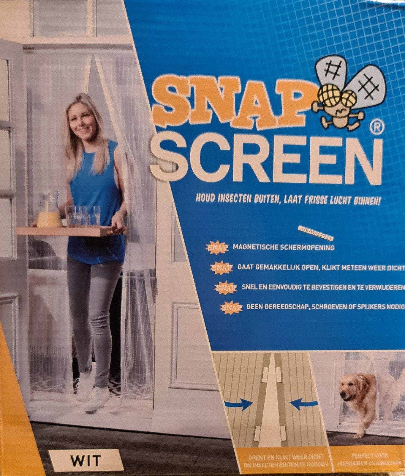 Snap Screen Hordeur - Houd insecten buiten! Nieuw, Ophalen of Verzenden