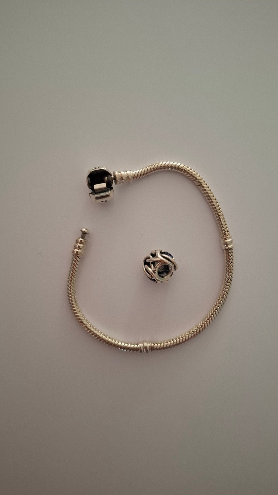 Pandora armband met bedel, Sieraden, Tassen en Uiterlijk, Armbanden, Ophalen of Verzenden, Zo goed als nieuw, Met bedels of kralen