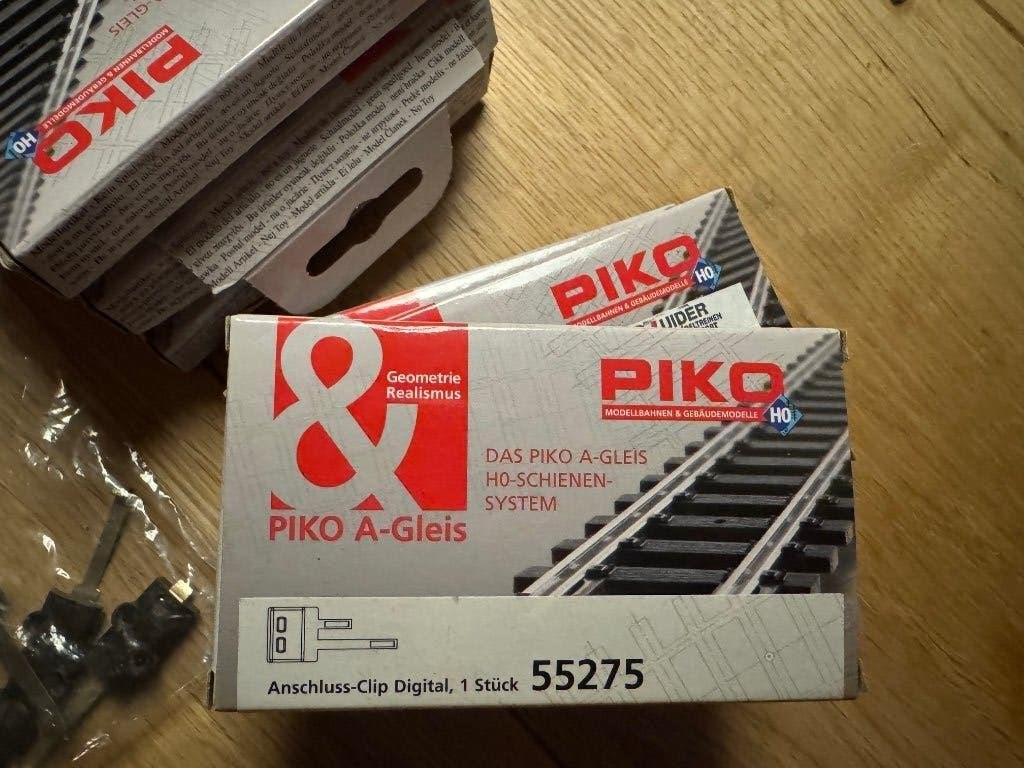 10 Aansluitklemmen 2 rail van Piko, Hobby en Vrije tijd, Gelijkstroom, Nieuw, Rails, Piko