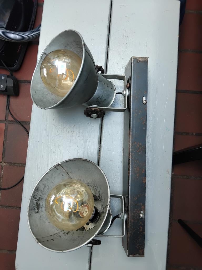Industriële lamp, Ophalen of Verzenden, Metaal of Aluminium