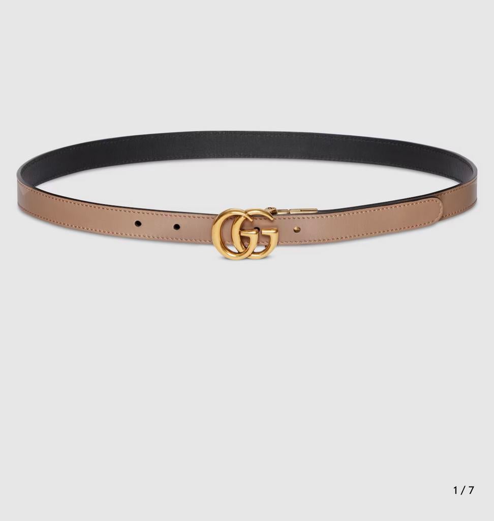 Gucci reversible dames riem 100 cm, 100 cm of meer, Tailleriem, Ophalen of Verzenden, Zo goed als nieuw