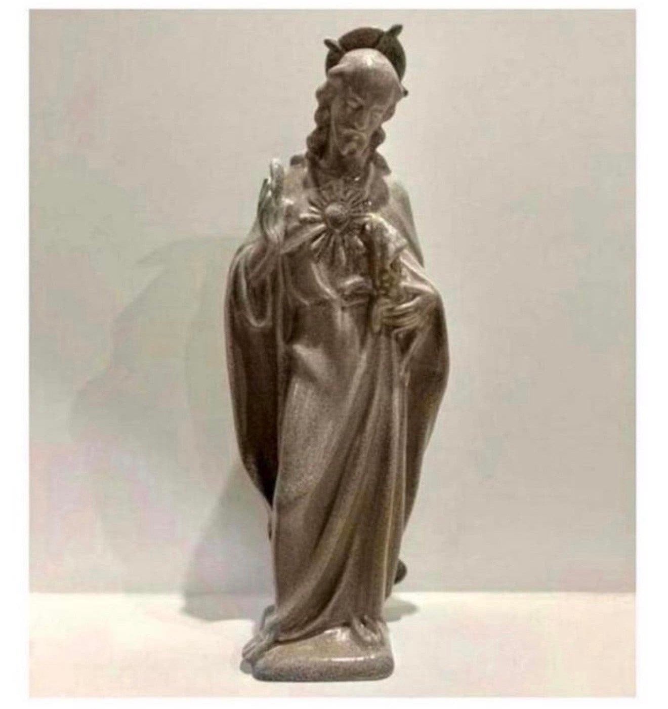 Leo Jungblut 1930 antiek Beeld Christus goede herder 35cm, Ophalen of Verzenden