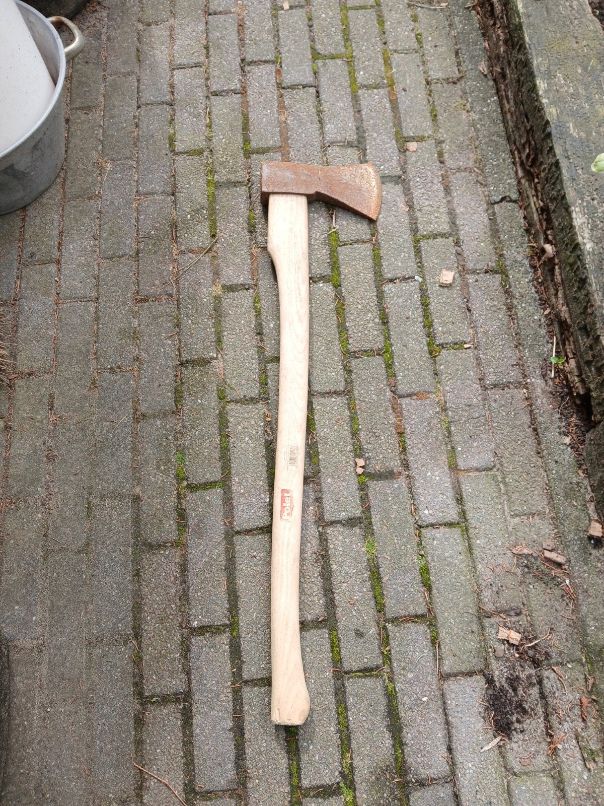 grote bijl met nieuwe steel, Ophalen, Bijl