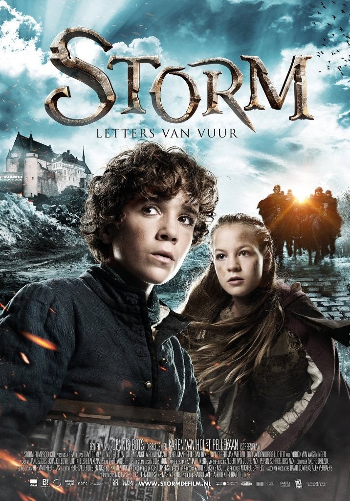 STORM  :  LETTERS   VAN   VUUR      filmposter., Rechthoekig Staand, Verzenden, Nieuw, A1 t/m A3