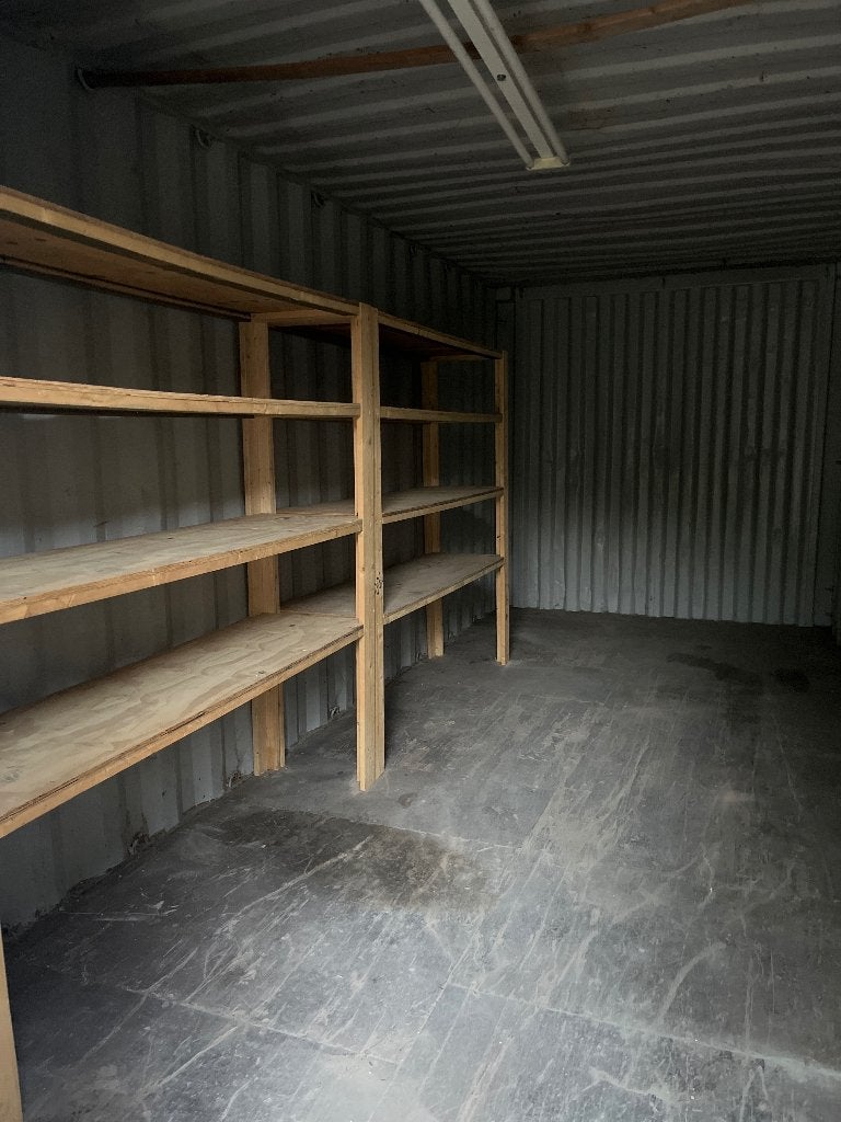 20 FT Bouwcontainer + schaftunit en overkapping, Zakelijke goederen, Machines en Bouw | Keten en Containers, Ophalen
