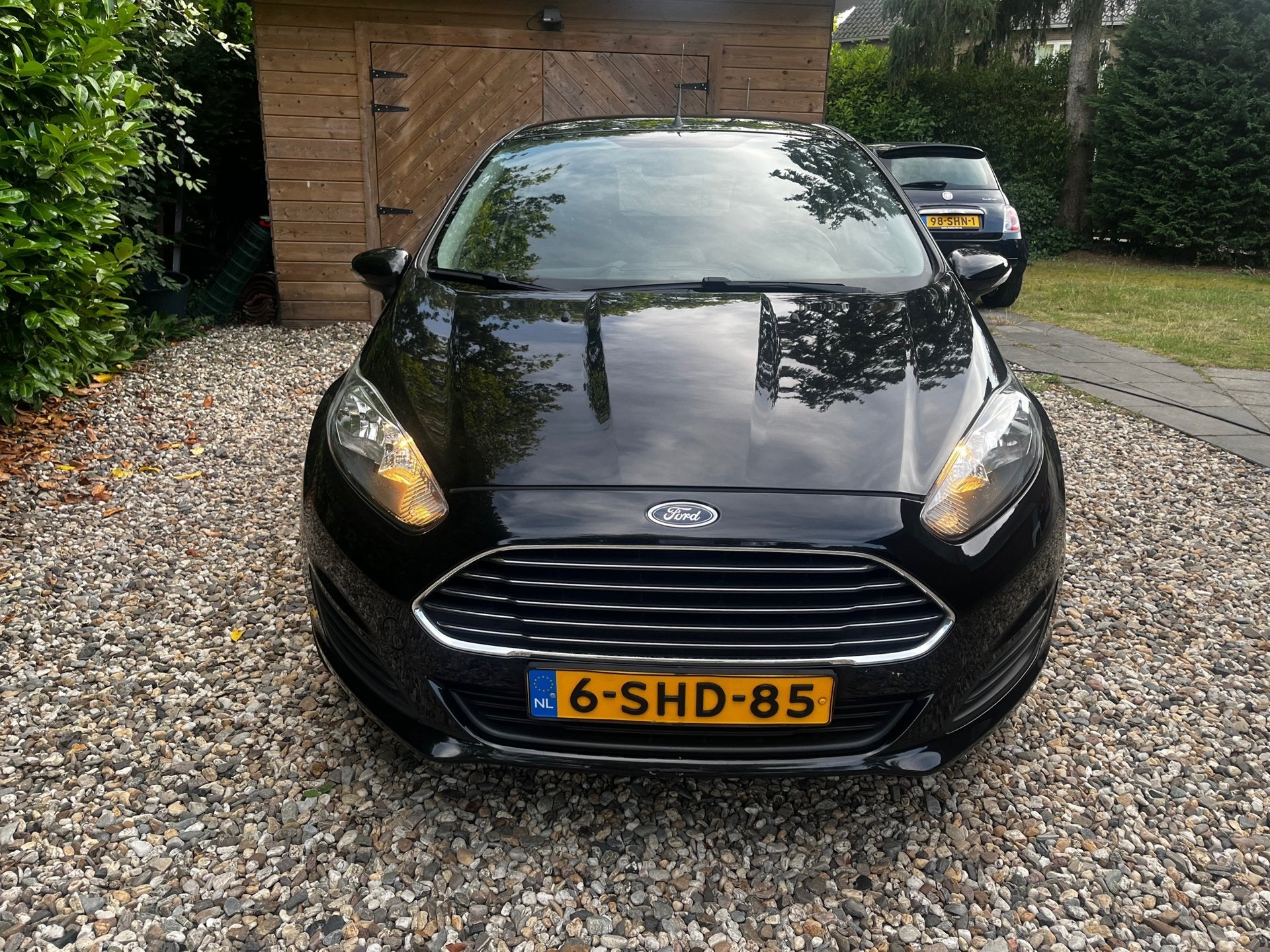 Ford Fiesta RIJKAAR/APK/HISTORY/BEURT/NAP/AIRCO/5drs//DIREKT, Auto's, Euro 5, Stof, Zwart, 525 kg
