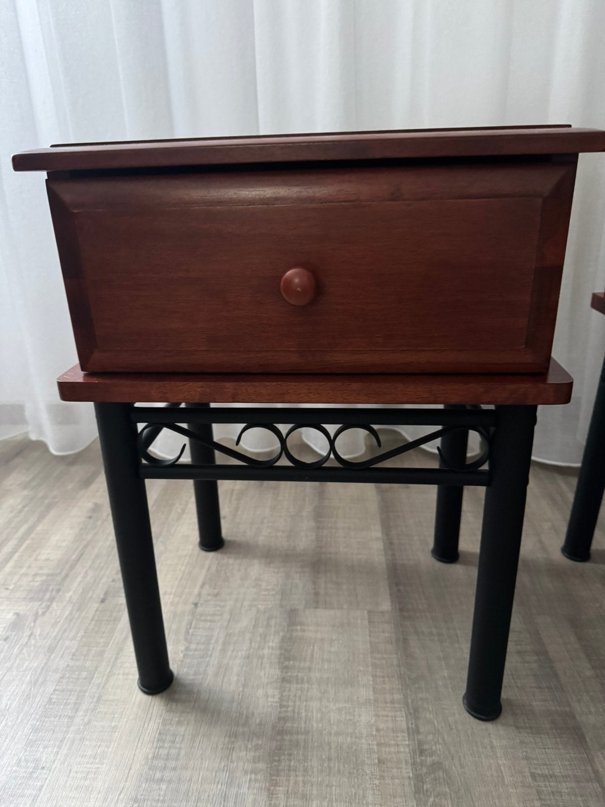 Nachtkastjes 2x, Ophalen, Gebruikt, Minder dan 45 cm, 55 tot 70 cm
