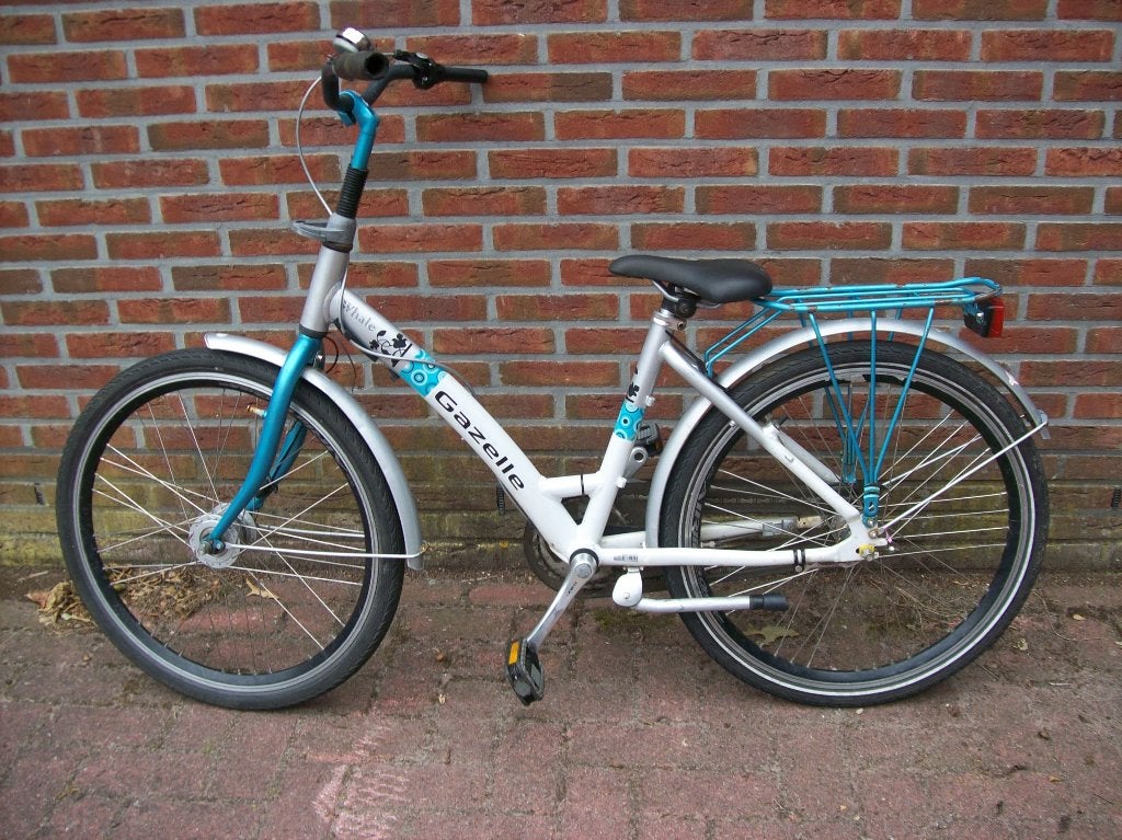 miesjefiets, Ophalen, Terugtraprem, Gazelle fiets, Gebruikt