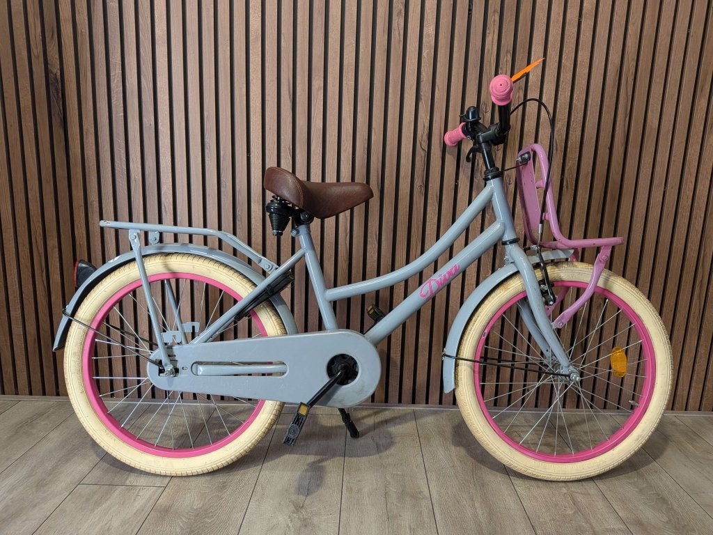 Popal Diva 20 inch meisjesfiets, Terugtraprem, Gebruikt, Niet ingevuld, Handrem