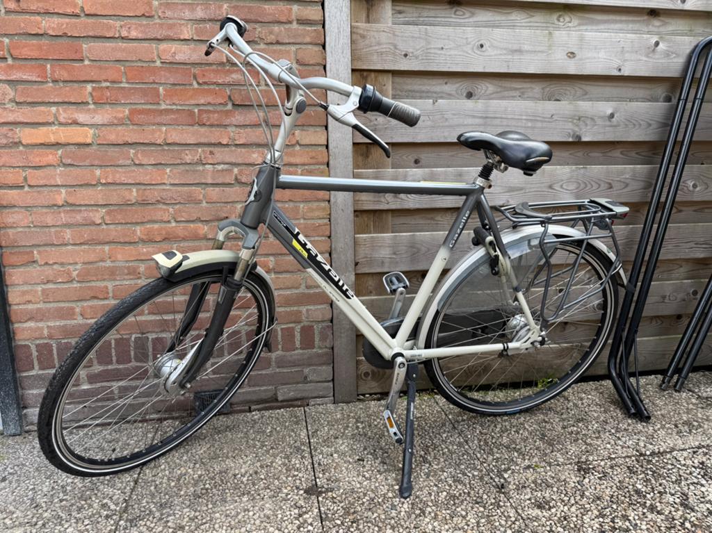 Gazelle Orange Plus - 7 versnellingen, vering, framemaat 61, Ophalen, Gebruikt, Velgrem, Versnellingen