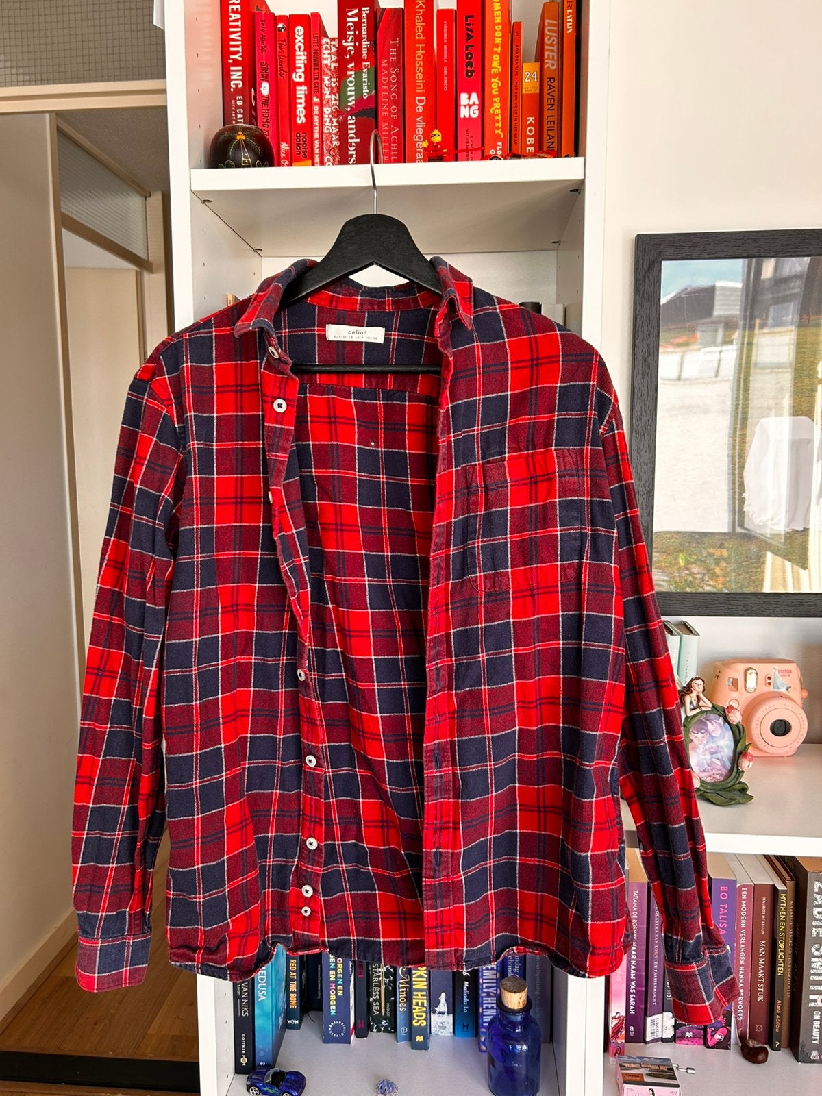 Geruite blouse maat S, Ophalen of Verzenden, Zo goed als nieuw, Maat 36 (S), Rood