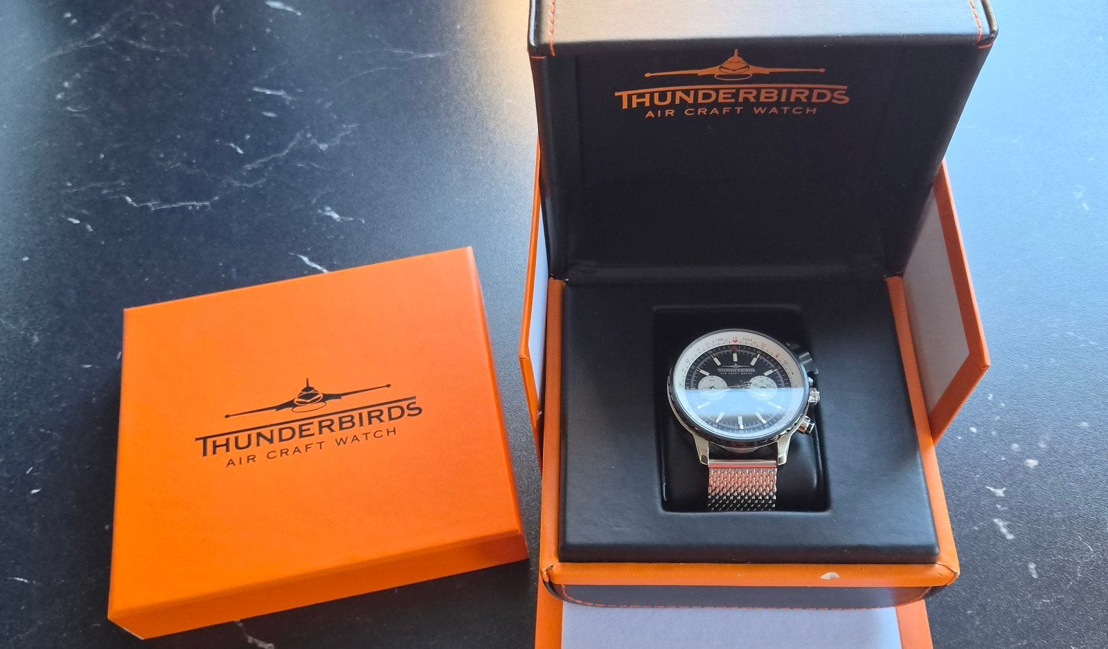 Thunderbirds Falcon XXL Automatic (TB1069-01) - NIEUWSTAAT, Overige merken, Staal, Staal, Polshorloge