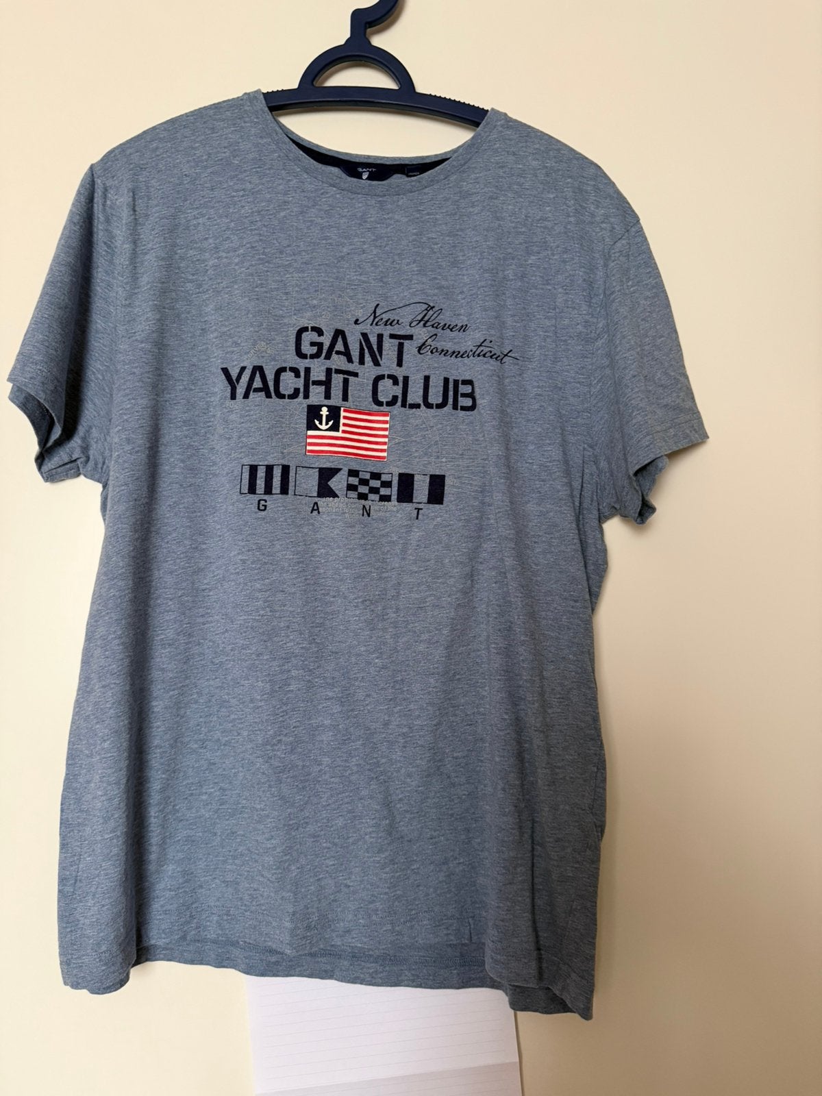 NW blauw Gant t-shirt maat M, Kleding | Heren, Ophalen, Nieuw, Maat 48/50 (M), Blauw