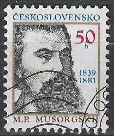 Tsjechoslowakije 1989 - Yvert 2794 - Moessorgski (ST), Verzenden, Overige landen, Gestempeld