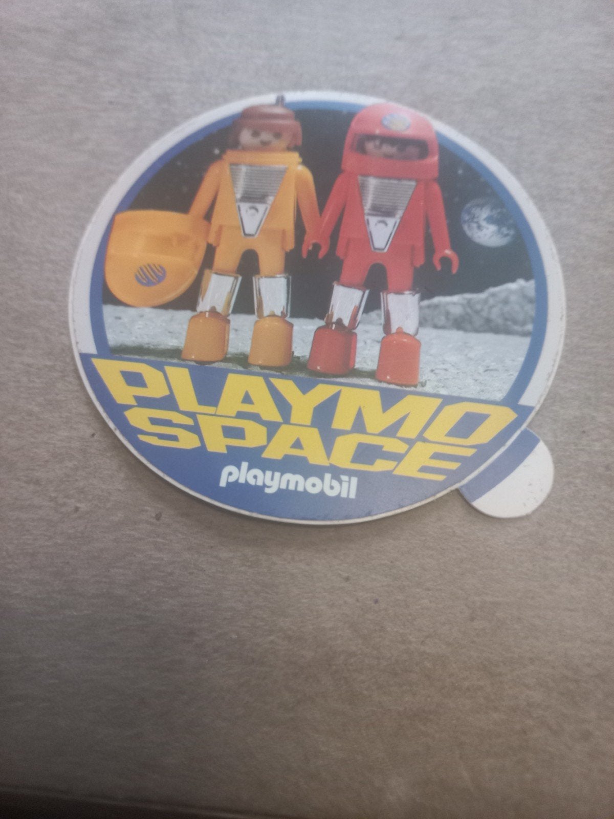 Playmobil Space Vintage Sticker - Astronauten, Ophalen of Verzenden, Gebruikt