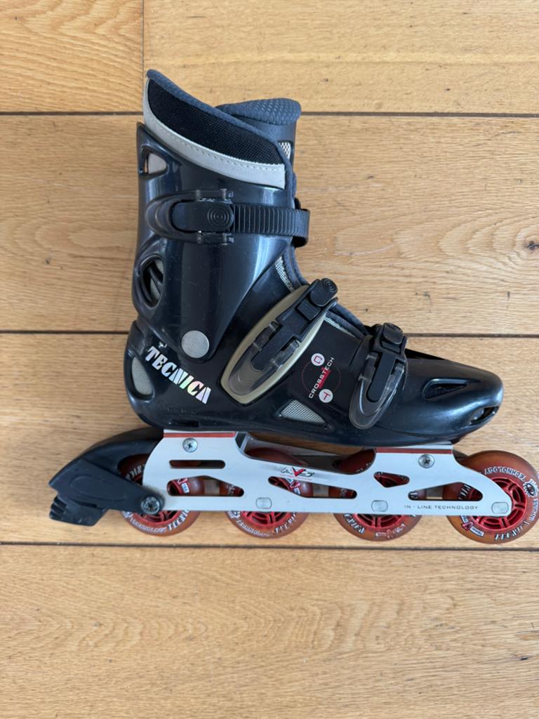 Tecnica inline skeeler maat 40, Ophalen, Gebruikt, Inline skates 4 wielen, Dames