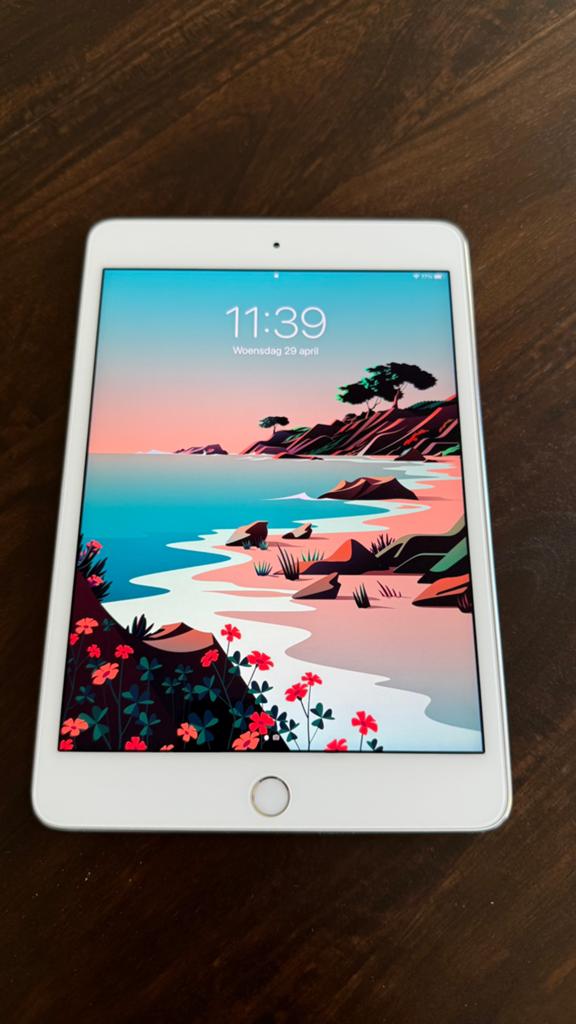 iPad Mini 4 - 128GB, Computers en Software, Apple iPads, Apple iPad, Wit, 8 inch, Ophalen of Verzenden