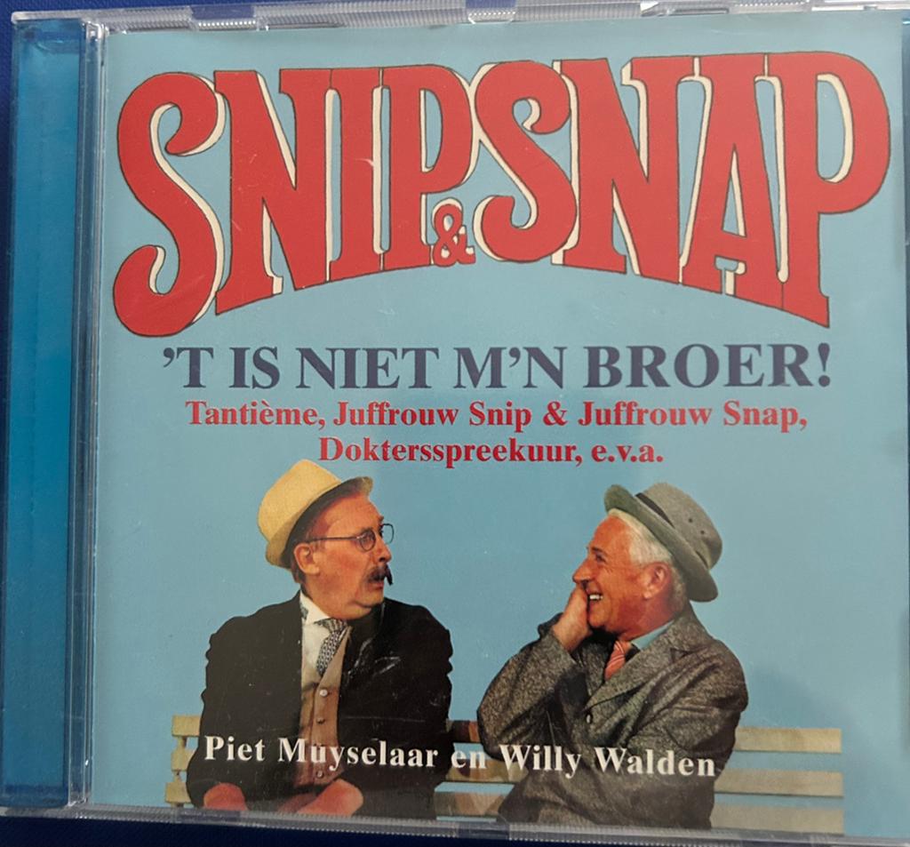 Snip & Snap ‘T is niet m’n broer Cd, Ophalen of Verzenden, Gebruikt, Levenslied of Smartlap