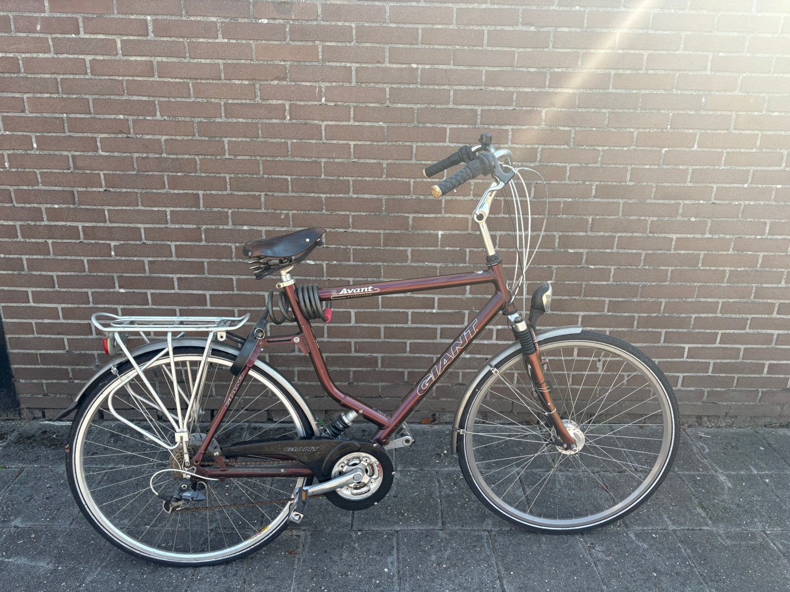 Heren fiets  giant, Fietsen en Brommers, Ophalen, Zo goed als nieuw, Giant, Versnellingen