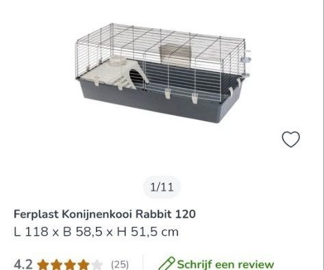 knaagdier kooi, Kooi, 110 cm of meer, Zo goed als nieuw, Cavia