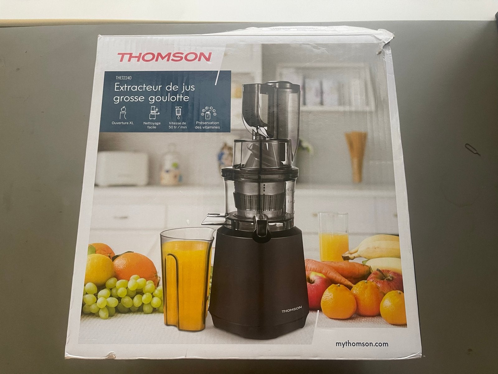Thomson Slowjuicer - Zo goed als nieuw, Witgoed en Apparatuur, Thomson Frankrijk, Ophalen of Verzenden, Zo goed als nieuw, Thomson