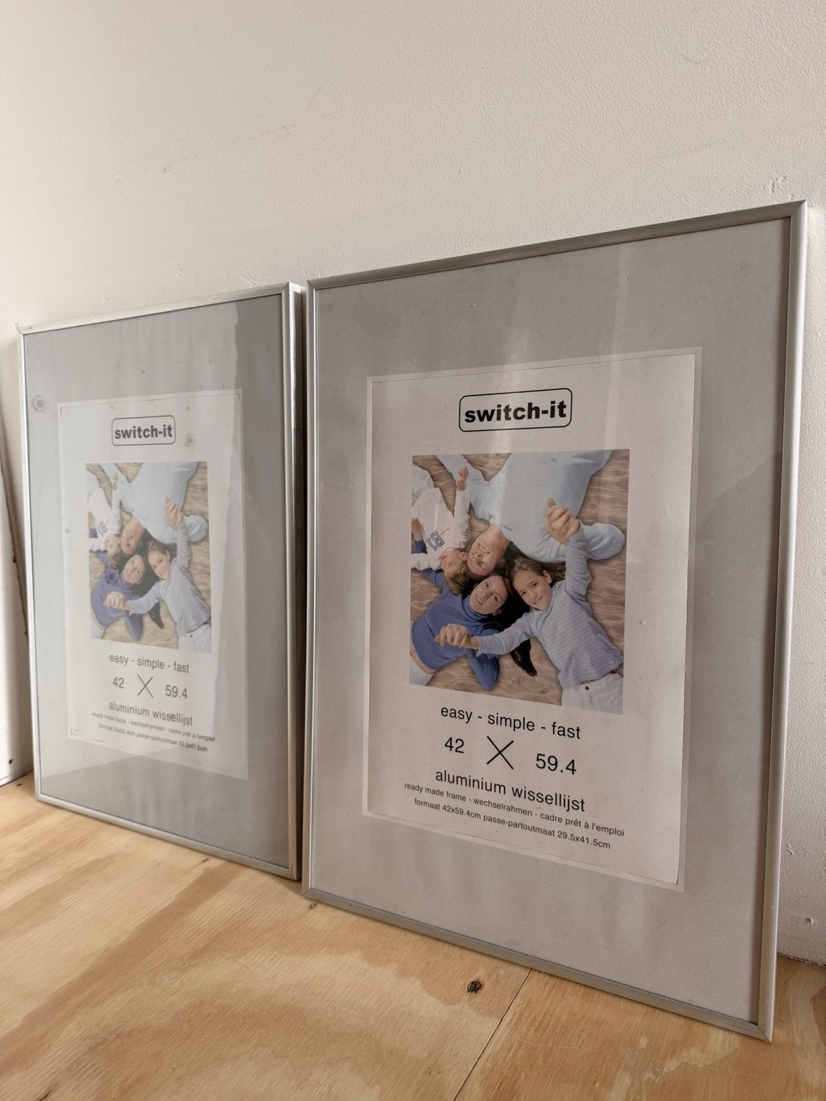 Fotolijsten (4 stuks) afmeting 42x59.4, Ophalen, Gebruikt, Glas