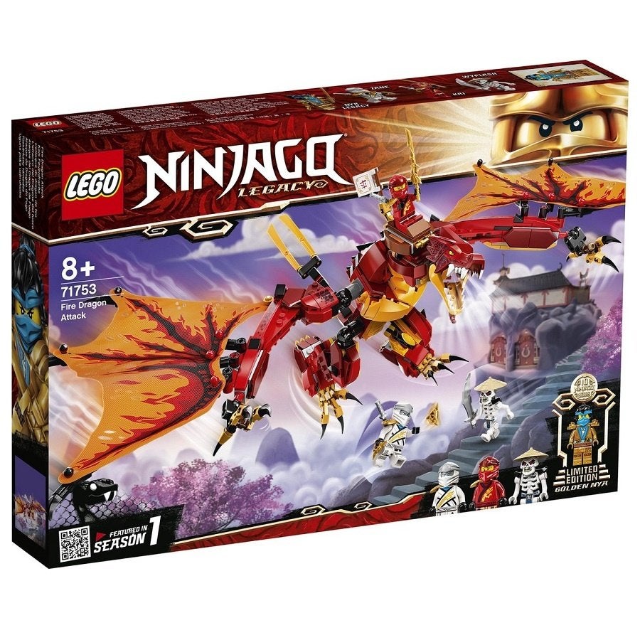 LEGO Ninjago 71753 Vuurdraak Aanval * 't LEGOhuis *, Lego, Nieuw, Ophalen of Verzenden, X