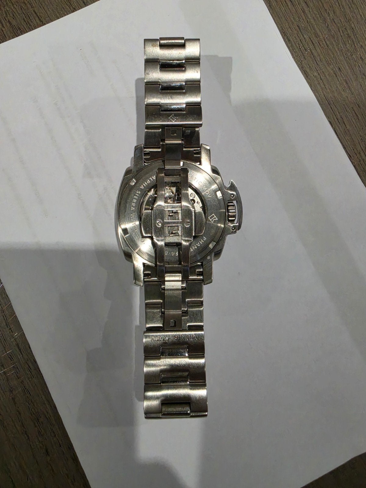 Alpha Sierra Phantom Automatisch Heren Horloge, Overige merken, Staal, Gebruikt, Staal
