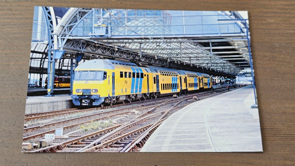 Foto TREIN NS Nederlandse Spoorwegen Dubbeldekker DDM, Verzenden, Gebruikt, Trein, Overige typen