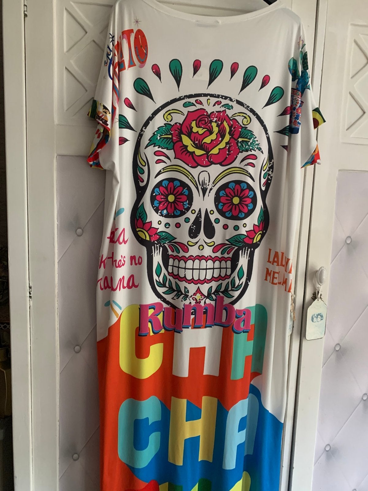 Jurk skull maat 48/50 lang, Kleding | Dames, Grote Maten, Ophalen of Verzenden, Nieuw, Overige kleuren, Jurk