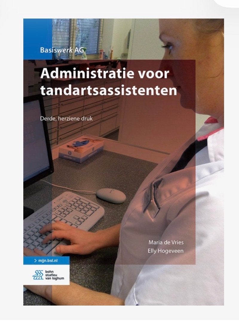 Administratie voor tandartsassistenten -3e druk9789036823425, Boeken, Studieboeken en Cursussen, Ophalen of Verzenden, Gelezen
