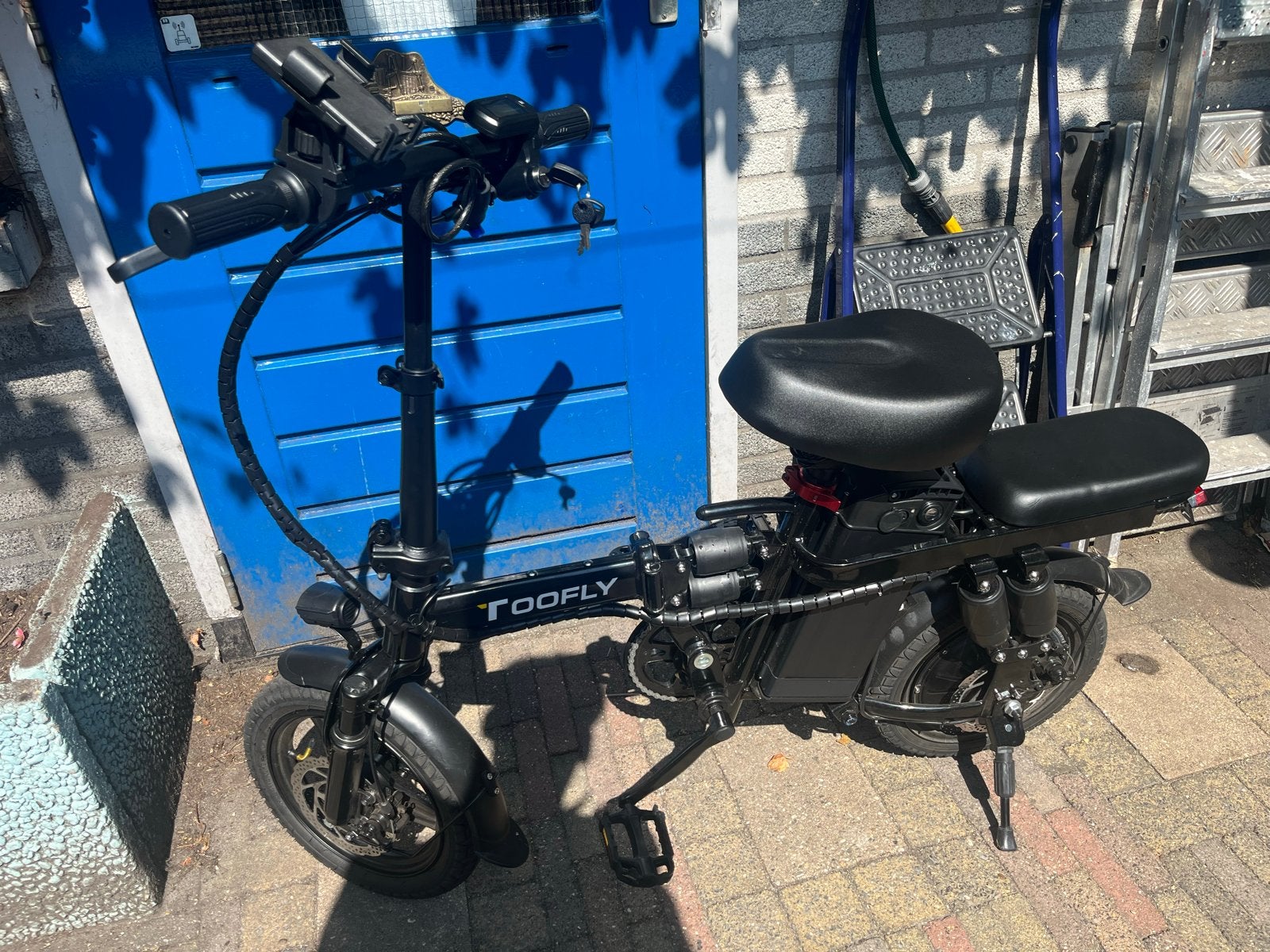 Toofly Opvouwbare E-Bike met gashendel, Fietsen en Brommers, Zo goed als nieuw, Minder dan 47 cm, 50 km per accu of meer, Ophalen