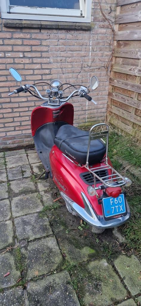 La Souris Grande Retro Rood, Fietsen en Brommers, Snorfietsen en Snorscooters, Ophalen, Gebruikt, Benzine, Overige merken