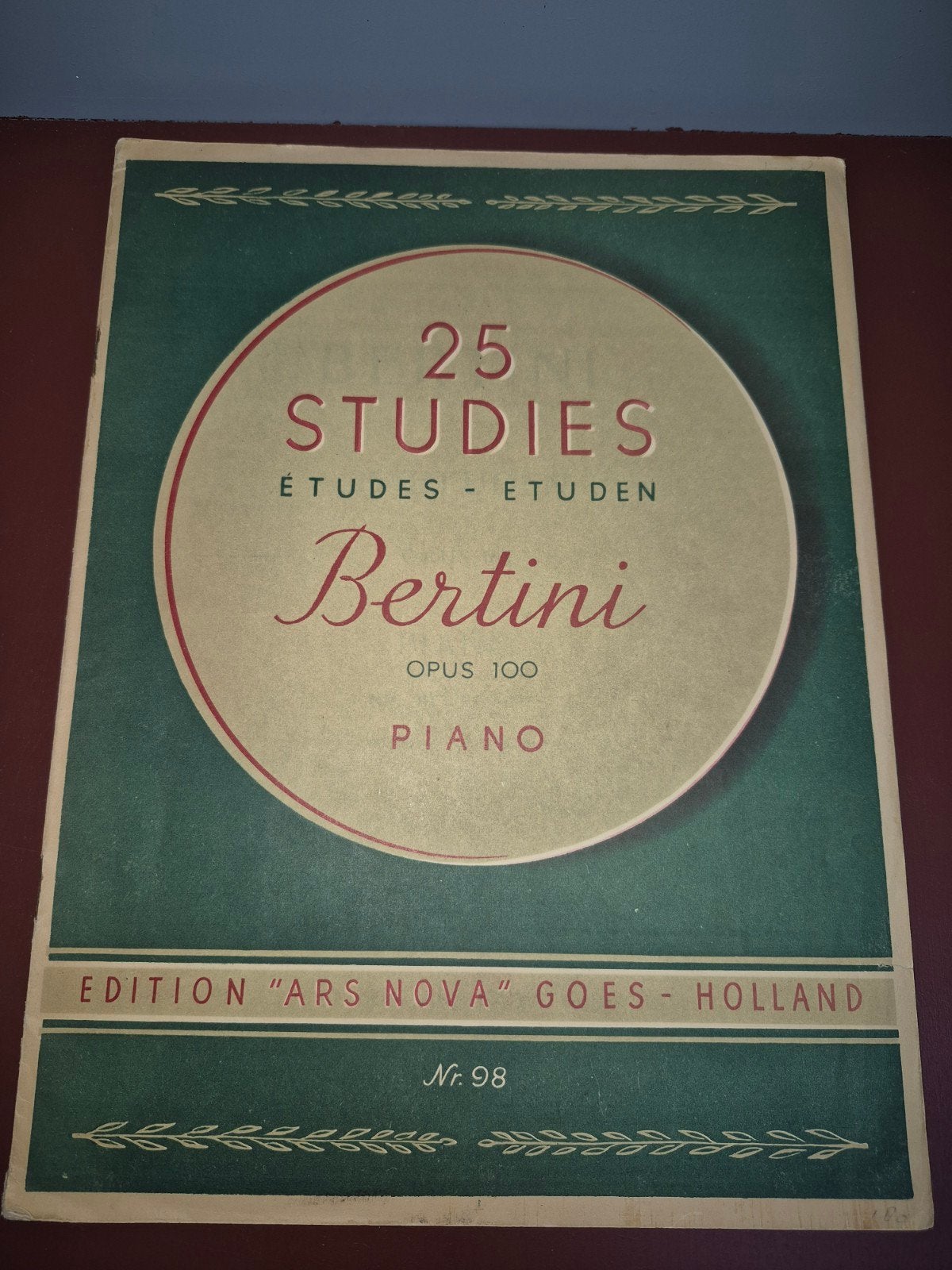 Bertini - 25 Etudes Opus 100 voor Piano, Ophalen of Verzenden