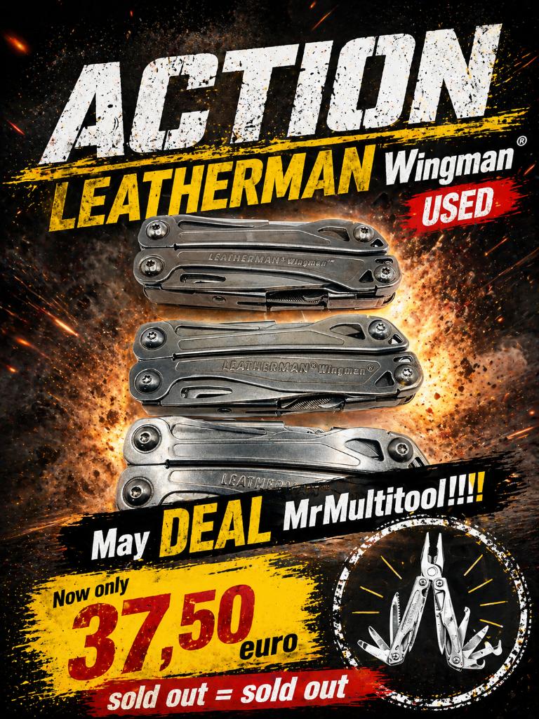 LEATHERMAN WINGMAN MEI DEAL MRMultitool! USED ONLY 37,50, Gebruikt, Verzenden, Maarten@Mrmultitool.com, Nieuwveen